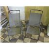 Image 1 : 2 Folding Patio Chairs