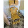 Image 2 : Vintage Wooden High Chair - 38" tall