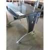 Image 3 : Glass Top Desk - 35"x24"x29.5"H (48"H with Shelf)