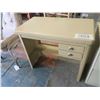 Image 4 : Metal Desk and Filing Cabinet - Desk: 30"x17"x 27", cabinet: 14"x18"x24.5"