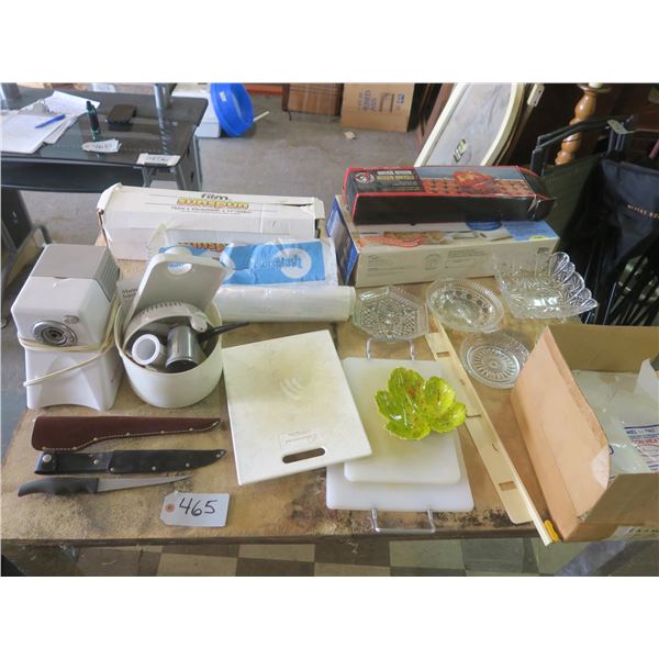 Vacuum Sealer, Glassware, Rotisserie, etc.