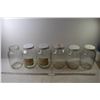 Image 1 : (6)  Large Glass Jars (1 Without Lid)