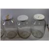 Image 3 : (6)  Large Glass Jars (1 Without Lid)