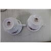 Image 8 : (2) Royal Albert "Lavender Rose"  Cups and Saucers+ Old Foley "Harmony Rose" Tray