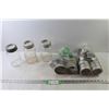 Image 1 : (3) Sealer Jars w/Glass Sealers and Rings + Bag of Snap on Canning Rings