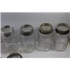 Image 4 : (15) Canning Jars - Quarts- Some w/ Glass Sealers