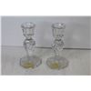 Image 3 : Lead Crystal Candle Stick Holders - Glass Skull Bottle