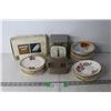 Image 1 : Vintage Saucer Plates, Kitchen Scale, Misc.