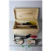 Image 1 : Wooden Box with Tools and Misc.