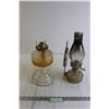 Image 1 : (2) Kerosene Lamps - Only (1) Chimney