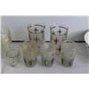 Image 3 : Assorted Kitchenware - Strawberry Sugar Holder - Chipped (7) Glasses, 6-Piece Knife Set, Misc.
