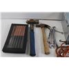 Image 2 : Assorted Tools - (2) Hammers, Wrenches, Holesaws, Emergency Light