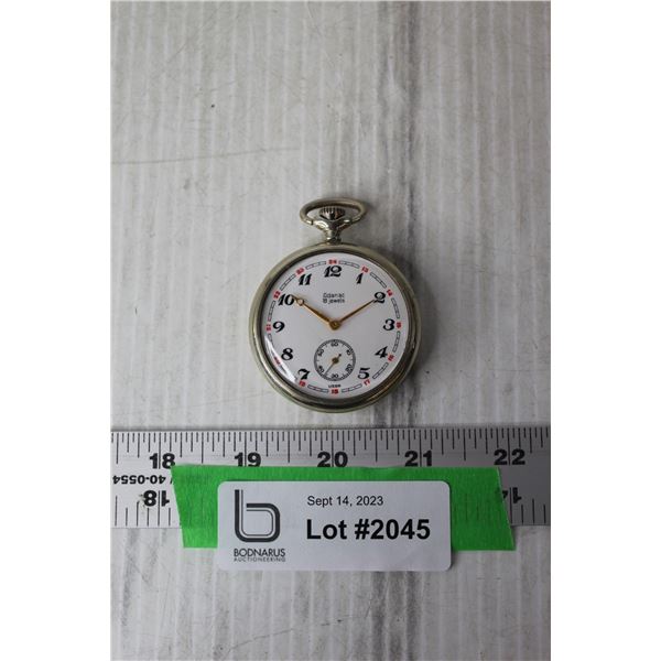 Adanac 18 Jewel Pocket Watch -- Marked USSR (Needs Repair)