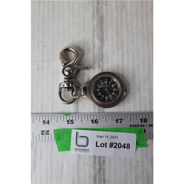 Timex Expedition Quartz Pocket Watch (Runs, New Battery)