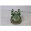 Image 2 : (2) Glass Insulators - Purple B.T. Co. & Light Green #2