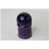 Image 4 : (2) Glass Insulators - Purple B.T. Co. & Light Green #2