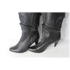 Image 2 : Women's Black Leather Boots - Size 6 1/2