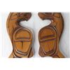 Image 3 : (2) Indigenous Carved Wood Wall Decorations
