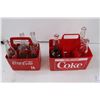 Image 2 : (2) Coca Cola Bottle Carriers and Misc. Glass Bottles