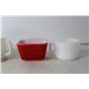 Image 2 : (4) Pyrex and Fire King Dishes +Misc.
