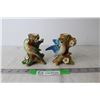 Image 1 : (2) Vintage Bird Candle Holders (Seto Japan)