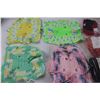 Image 2 : (10) Granny Squares, (15+) Clothing Material Packages