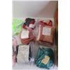 Image 3 : (10) Granny Squares, (15+) Clothing Material Packages