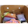 Image 5 : (10) Granny Squares, (15+) Clothing Material Packages