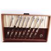 Image 2 : 1847 Rogers Bros. Cutlery Set in Wooden Box - Has Smell