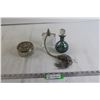 Image 1 : (2) Glass Perfume Bottles, Trinket Holder