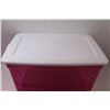 Image 2 : *Pink Plastic Bin w/ Lid