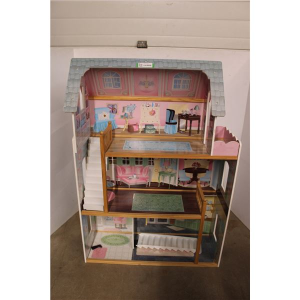 *Kid Kraft Doll House with Accessories- 13"x33"x47"