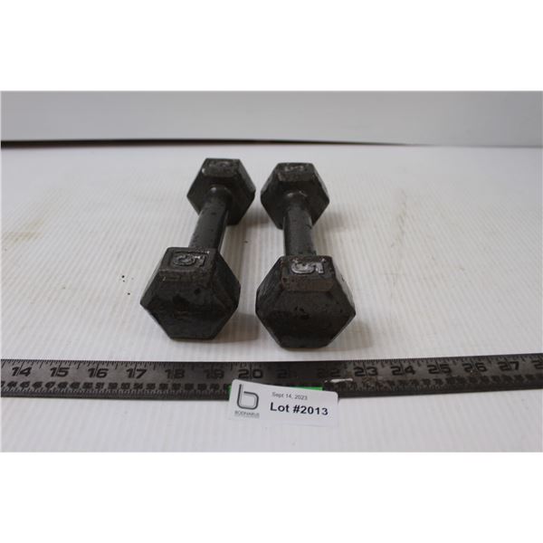 5lb Iron Hand Dumbbells