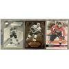 Image 9 : (8) Rookies  NHL Hockey Cards + Custom Bedard Chicago Blackhawks Card - Bedard, Tkachuk, Crosby, Joh