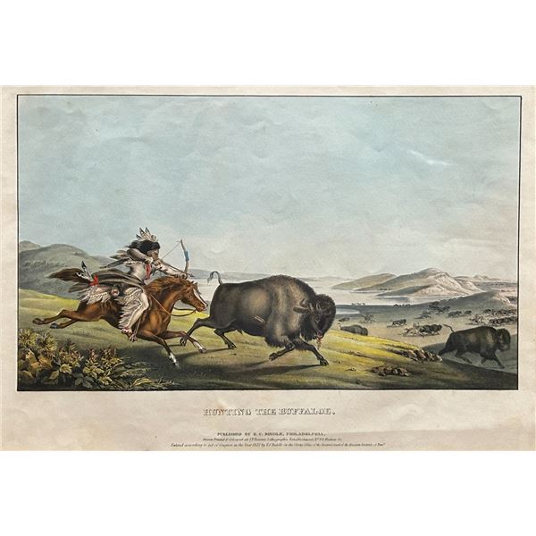 Peter Rindisbacher, handcolored lithograph