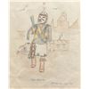 Image 1 : B. Tewayquna, pencil sketch