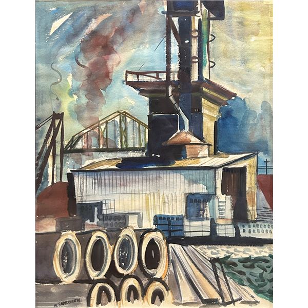 Nelson Sandgren, watercolor