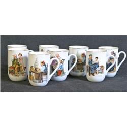 Lot 8 Norman Rockwell Coffee cups