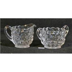 Fostoria America Cream & Sugar