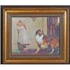 Image 1 : Framed Print Child & Dog 28'x 24'H