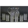 Image 1 : 7pc Clear Juice Set