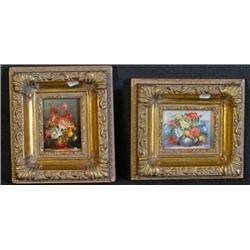 33) Mini Oil on Boards 6' x 7' H & 7' x 6' H