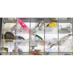 Fishing Lure Plastic Tray Lot Spinners