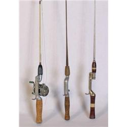 Lot 3 rods 1 Reel