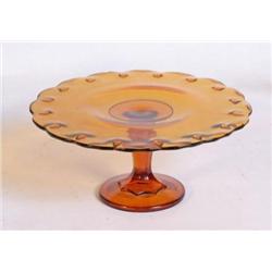 Amber Cake Plate