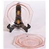 Image 1 : 2 Pink Depression Plates