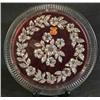 Image 2 : Maestro Cake Plate Silver Inlay and Flash Ruby