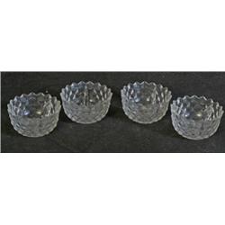 Lot 4 Fostoria Divided Bowls