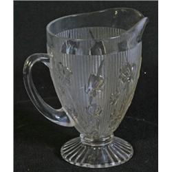 Iris Clear Footed Pitcher