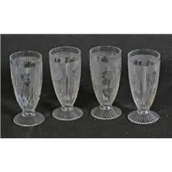 6' Iris Clear Water Glasses